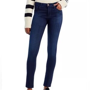 Adriano Goldschmied The Prima Mid-Rise Cigarette Dusty Blue Jeans Women Size 28R